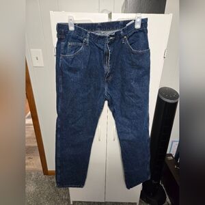 Wrangler Men's Deep Blue Relaxed Jeans